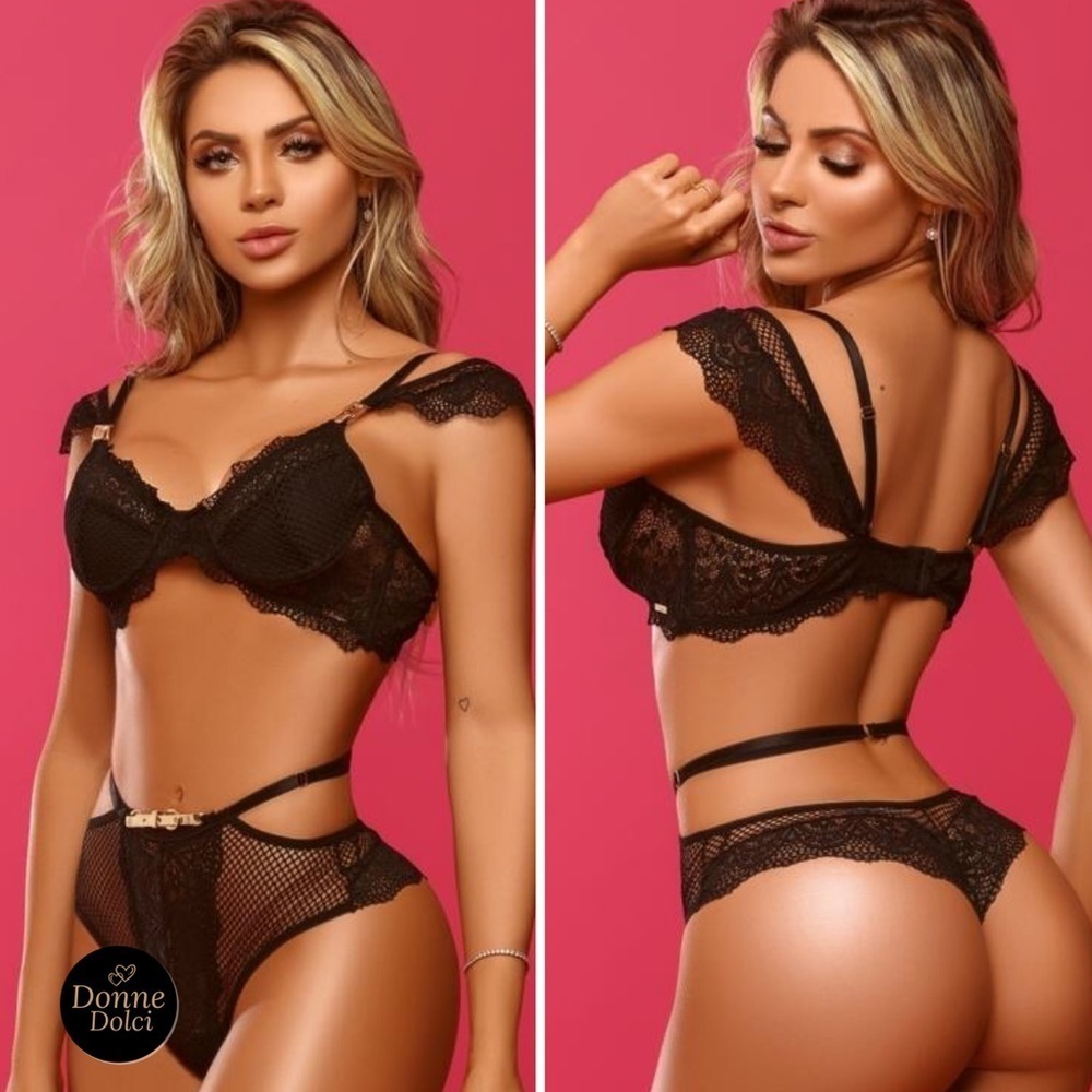 Addicted to You Underwire lace Bra & Strappy panty set